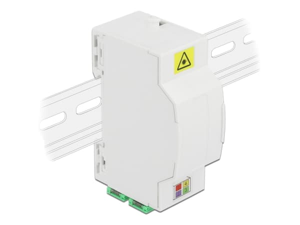 Delock Optical Fiber Connection Box for DIN Rail 4 x SC Simplex - Kabelkopplingsbox - kan monteras på DIN-skena - vit