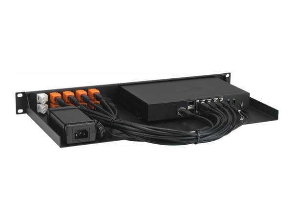 Rackmount.IT RM-SW-T9 - Monteringssett for nettverksenhet - rackmonterbar - RAL 9005 - 1U - 19" - for SonicWall TZ570, TZ670