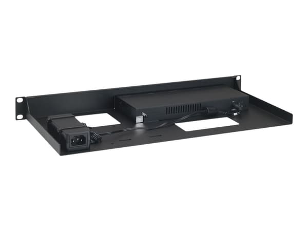 Rackmount.IT RM-SW-T8 - Monteringssett for nettverksenhet - rackmonterbar - RAL 9005 - 1U - 19" - for SonicWall Switch SWS12-8, SWS12-8POE