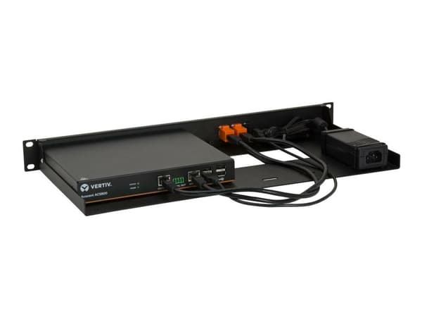 Rackmount.IT RM-VT-T1 - Monteringssats för nätverksenhet - rackmontering - gagatsvart, RAL 9005 - 1U - 19"