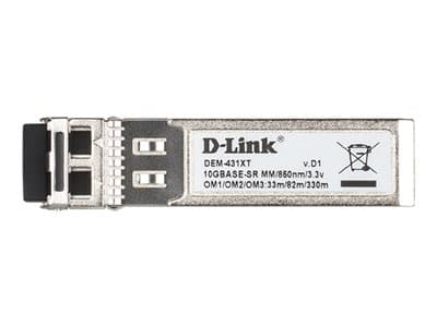 D-Link DEM 431XT - SFP+ transceivermodul - 10GbE - 10GBase-SR - opp til 300 m - for DGS 3630; DMS 3130; DXS 1100, 1210, 3400, 3600; Web Smart DXS-121