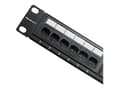 Miniatyrbilde 4 av 5: Qoltec - Koblingspanel - CAT 6 - UTP - RJ-45 X 24 - svart