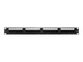 Miniatyrbilde 1 av 5: Qoltec - Koblingspanel - CAT 6 - UTP - RJ-45 X 24 - svart