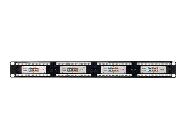 Qoltec - Koblingspanel - CAT 5e - UTP - RJ-45 X 24 - svart