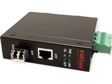 ROLINE Industrial Converter RJ-45, LWL 1000SX/LC, 1000 Mbit/s, 1000 Mbit/s