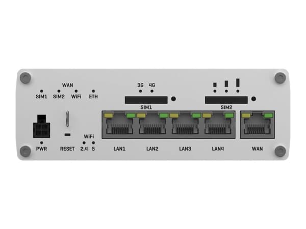Teltonika RUTX14, Matkapuhelinverkon reititin, Hopea, Alumiini, Teho, Tila, WAN, Gigabitti Ethernet, 10,100,1000 Mbit/s