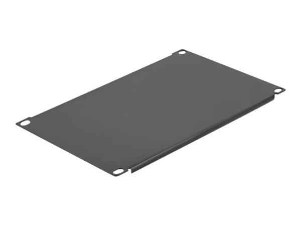 Delock - Blank platta - svart - 4U - 10"