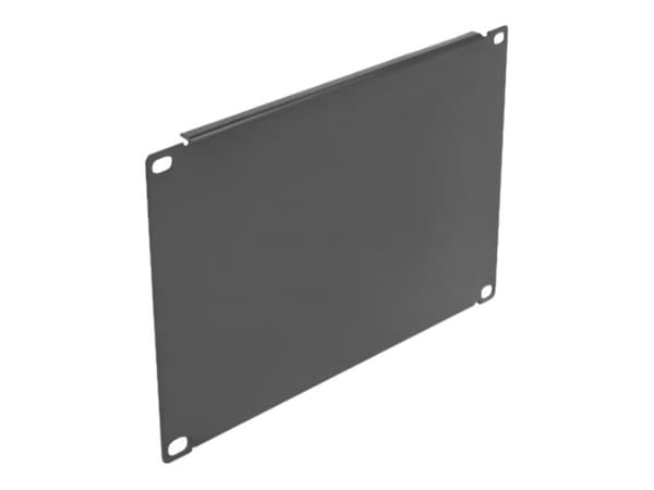 Delock - Blank platta - svart - 4U - 10"