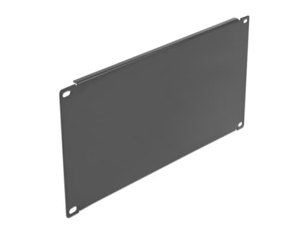 Delock - Blank platta - svart - 4U - 19"