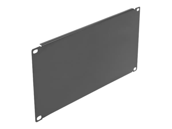 Delock - Blank platta - svart - 4U - 19"