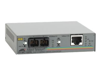 Allied Telesis AT MC102XL - Transceiver - 100Mb LAN - 100Base-FX, 100Base-TX
