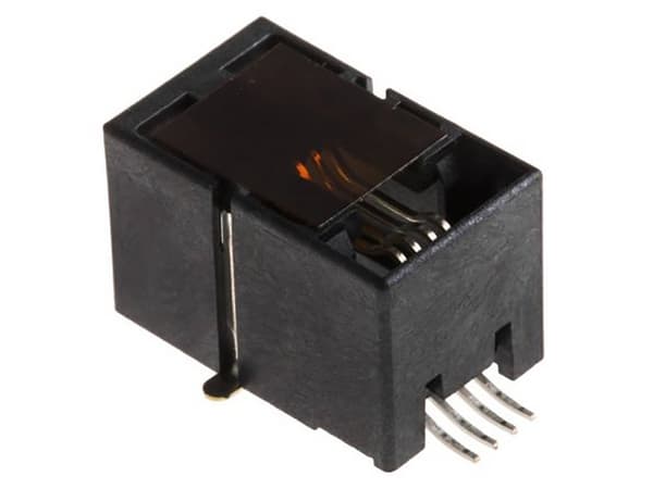 Molex MOL DataCom & Specialty Cat 3 Mod Jack/Plug 855025005 Sokkel Sort 205 stk (855025005)
