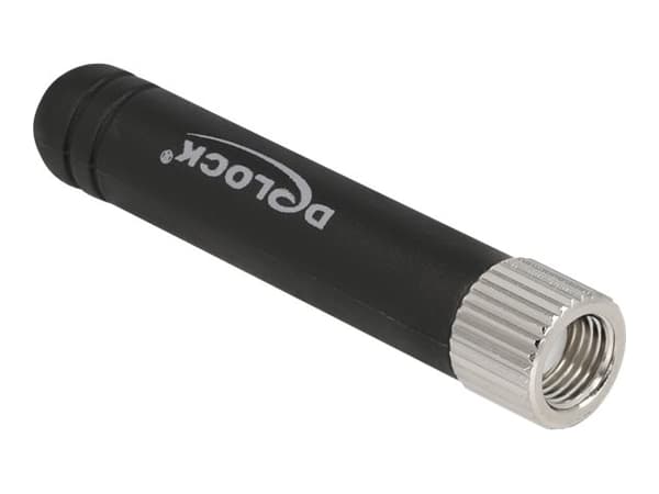 Delock WLAN - Antenne - Smart Home - 1.7 - 3.7 dBi - rundtstrålende - innendørs - svart