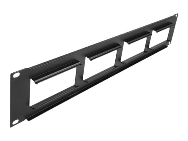 Delock - Patch-panel - rackmontering - svart - 2U - 19"