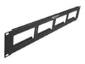 Miniatyrbild 1 av 5: Delock - Patch-panel - rackmontering - svart - 2U - 19"