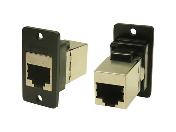 Cliff RJ-stikforbindelse CP30625SX1 Adapter, indbygning Sort 1 stk