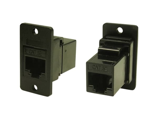 Cliff RJ-stikforbindelse CP30620X1 Adapter, indbygning Sort 1 stk