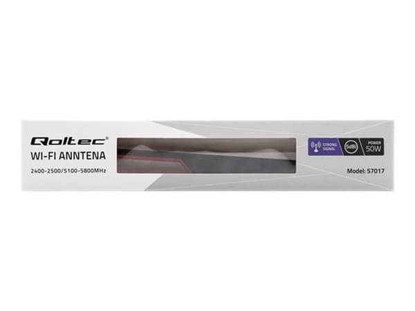 Qoltec - Antenne - stang - Wi-Fi - 5 dBi - rundtstrålende - innendørs