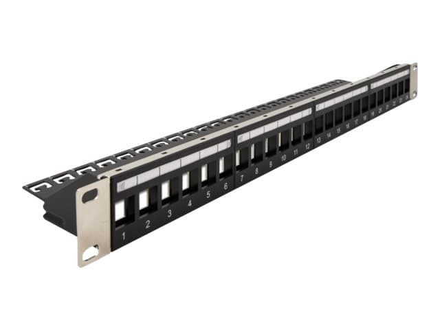 Delock - Patch-panel - 1U - 19" - 24 portar