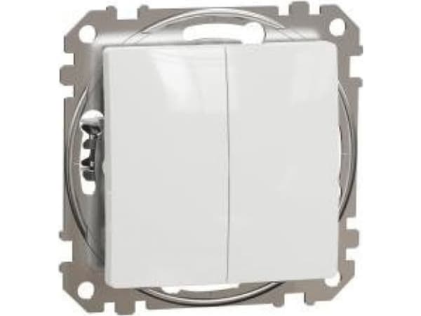 Schneider Electric Schneider Electric Sedna Design, kaksoisnapsautus, valkoinen