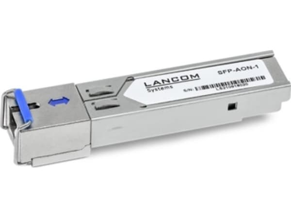 LANCOM SFP-AON-1 - SFP (mini-GBIC) transceivermodul - 1GbE, AON - 1000BASE-BX20-U, 1000Base-BX10-U - SC/APC-enkeltmodus - opp til 20 km - 1310 (TX) /