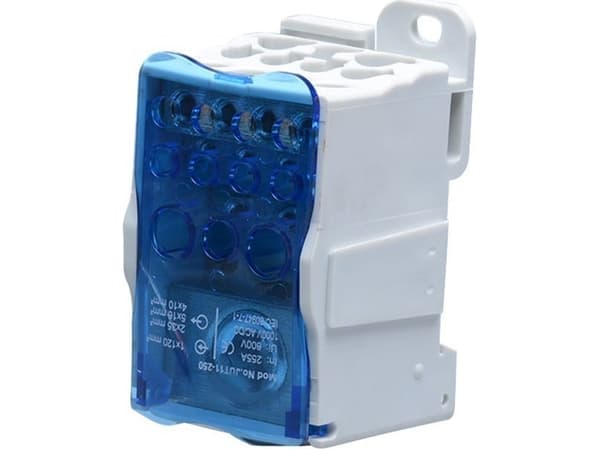 Orno Distribution block 250A, input terminal 1x120mm?, output terminals 4x10 and 5x16 and 2x25mm?