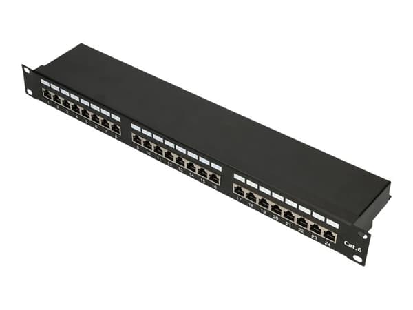 Extralink V2 - Patch-panel - rackmontering - CAT 6 - STP - RJ-45 X 24 - 1U - 19"