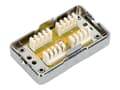 Miniatyrbild 3 av 5: Extralink - Anslutningsdosa - CAT 6 - STP - silver