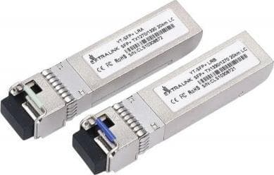 Extralink - SFP+ sändar/mottagarmodul - WDM - LC enkelläge - upp till 20 km - 1270 nm / 1330 nm (paket om 2)