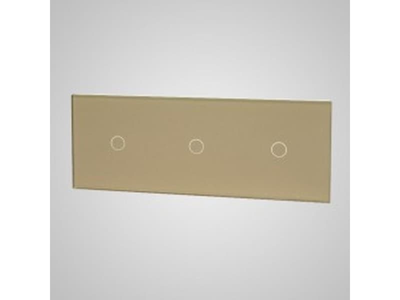 els electrical engineering TouchMe Large glass panel, 3 x single connector, gold TM701701701G