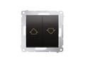 Miniatyrbild 1 av 2: Kontakt-Simon DZP1A.01/48, Tryckknappsbrytare, Plast, Antracit, IP20, IP44, 250 V, 16 A