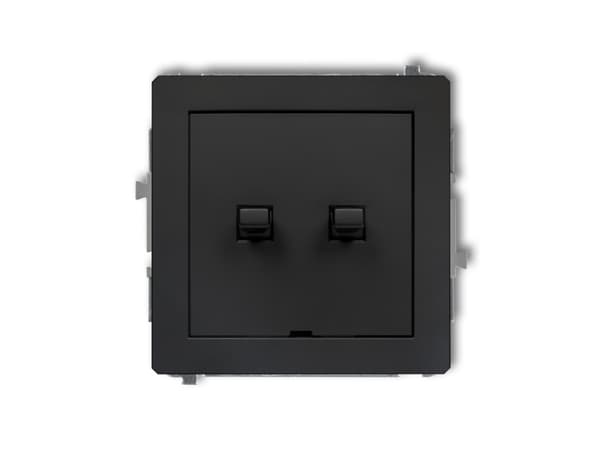 Karlik 12DWPUS-44.1, Painikekytkin, Musta, IP20, 250 V, 10 A