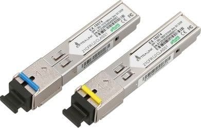 Extralink - SFP-sändar/mottagarmodul (mini-GBIC) - SONET - WDM - SC enkelläge - upp till 3 km - OC-24 LR-1 - 1310 nm / 1550 nm (paket om 2)