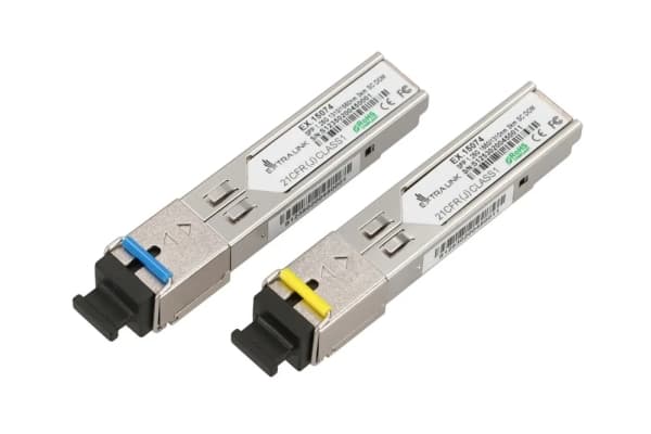 Extralink - SFP-sändar/mottagarmodul (mini-GBIC) - SONET - WDM - SC enkelläge - upp till 3 km - OC-24 LR-1 - 1310 nm / 1550 nm (paket om 2)