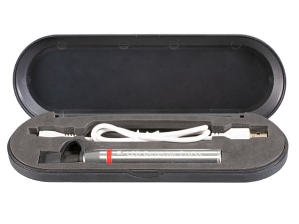 EFB Elektronik DC10001USB, LED-detektor, Sort, Grå, Innebygd batteri, 600 mAh, 3,7 V, Micro-USB