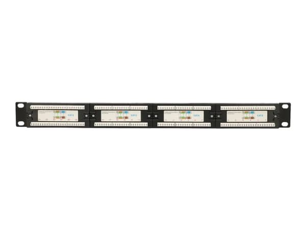 Extralink - Koblingspanel - rackmonterbar - CAT 6 - UTP - RJ-45 X 24 - 1U - 19"