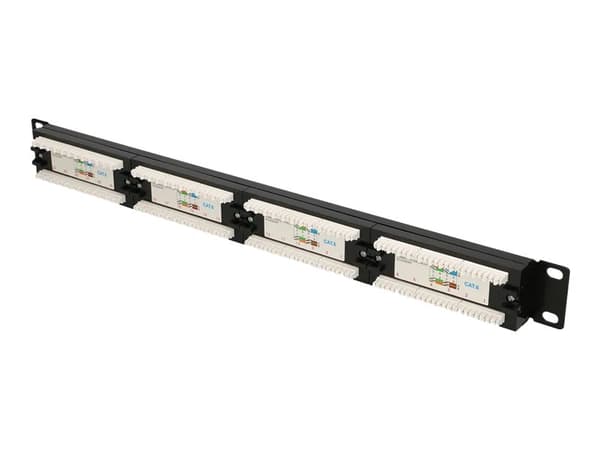 Extralink - Koblingspanel - rackmonterbar - CAT 6 - UTP - RJ-45 X 24 - 1U - 19"