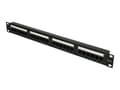 Miniatyrbilde 1 av 5: Extralink - Koblingspanel - rackmonterbar - CAT 6 - UTP - RJ-45 X 24 - 1U - 19"