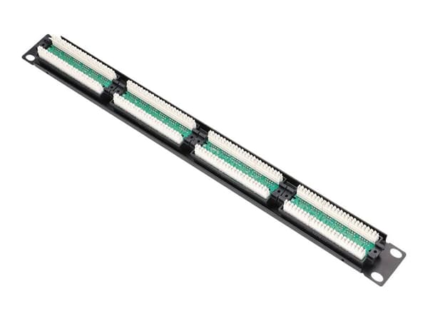 Extralink - Patch-panel - rackmontering - CAT 5e - UTP - RJ-45 X 24 - svart - 19"