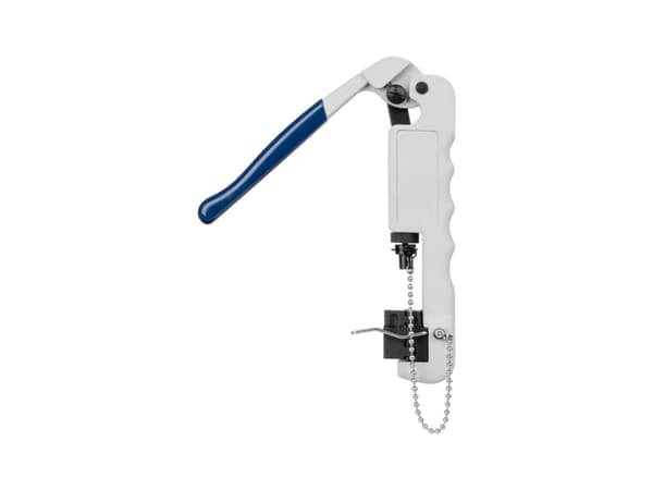 Compression crimping tool for F-plugs