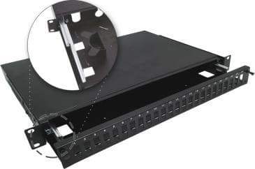 Alantec 24xSC duplex teleskopisk fiberoptisk switch 19" 1U med monteringstillbehör (drosslar, buntband) ALANTEC - ALANTEC