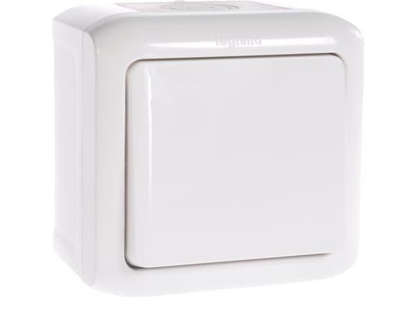 Legrand Enpolig tryckknapp 6A vit FORIX (782364)