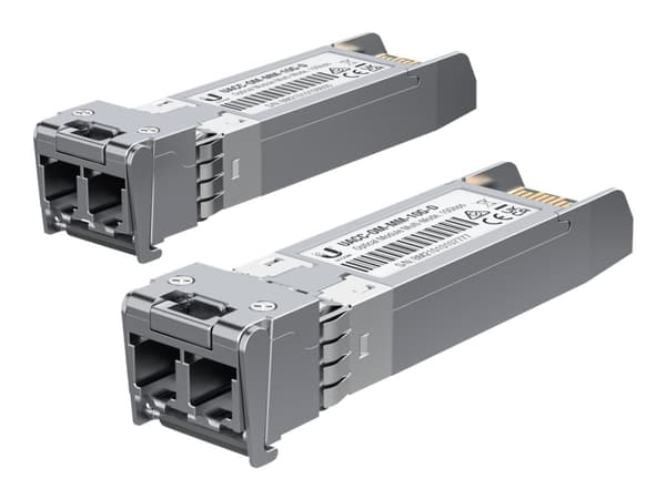 Ubiquiti - SFP (mini-GBIC) transceivermodul - 10GbE - LC multimodus - opp til 300 m (en pakke 2)