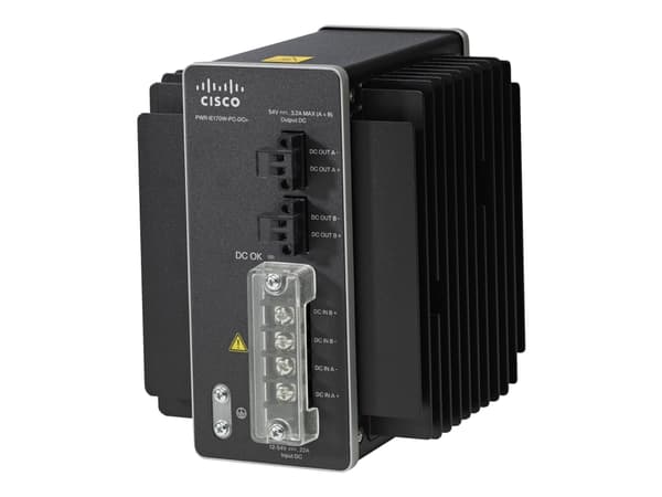 Cisco DC-DC Power Module for POE solution - Strömomvandlare (kan monteras på DIN-skena) - 10.8 - 60 V - 170 Watt - för Industrial Ethernet 4000 Serie
