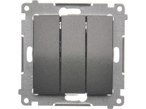 Kontakt-Simon DP31.01/48, Tryckknappsbrytare, Plast, Antracit, IP20, 250 V, 10 A