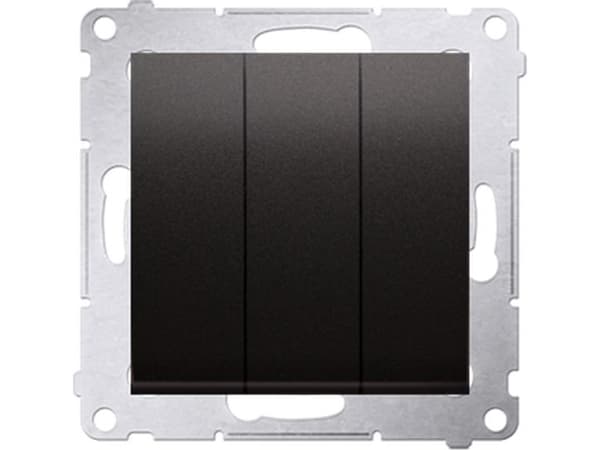 Kontakt-Simon DP31.01/48, Tryckknappsbrytare, Plast, Antracit, IP20, 250 V, 10 A