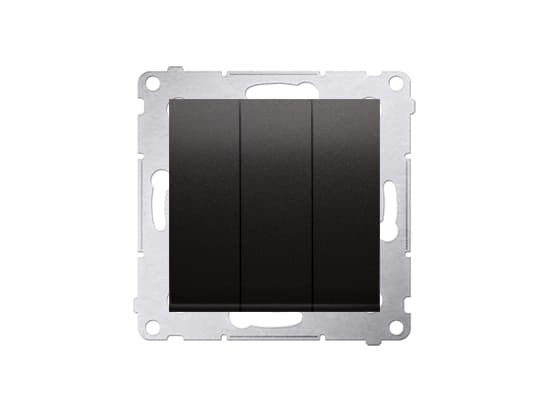 Kontakt-Simon DP31.01/48, Tryckknappsbrytare, Plast, Antracit, IP20, 250 V, 10 A
