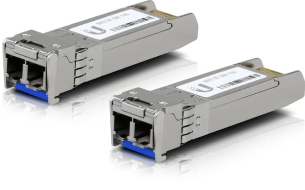 Ubiquiti UACC-OM-SM-10G-D - SFP+ transceiver modul - 10 GigE - LC enkelttilstand - op til 10 km - 1310 nm (pakke med 2)