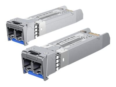 Ubiquiti UACC-OM-SM-10G-D - SFP+ transceiver modul - 10 GigE - LC enkelttilstand - op til 10 km - 1310 nm (pakke med 2)