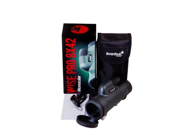 Levenhuk Wise PRO 8x42, 500 g, 180 mm, 85 mm, 70 mm, 1 m, Musta